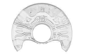 Protectie disc frana Stanga Fata TOYOTA AVENSIS, COROLLA VERSO 2003-2009 - Original OE