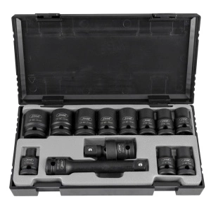 Set 13 piese de impact de 1/2" hexagonale + adaptor JBM