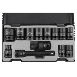 Set 13 piese de impact de 1/2" hexagonale + adaptor JBM - Img 2