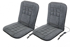 Set 2 huse scaun auto cu incalzire electrica 12V 2 trepte incalzire Nordic CARFACE