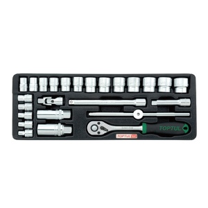 Set chei 3/8 25 piese carucior TOPTUL