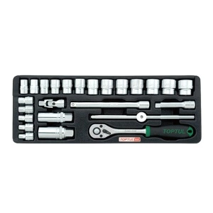 Set chei 3/8 25 piese carucior TOPTUL