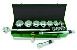 Set chei combinate si 14 piese Hexagonal TOPTUL - Img 1