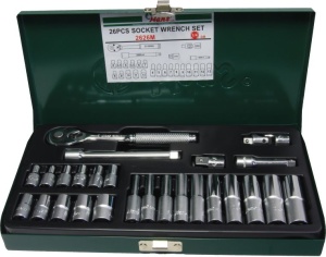 Set tubulare lungi 1/4. 6 colturi 13 piese