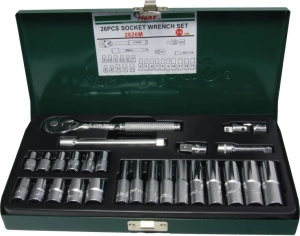 Set tubulare lungi 1/4. 6 colturi 13 piese