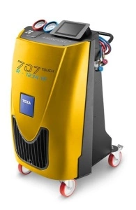Statie incarcat AC KONFORT 707 TOUCH (R1234yf), mod operare automatic/manual, destinat pentru: vehicule agricultura; vehicule electrice; vehicule hibride; autoturisme; camioane TEXA