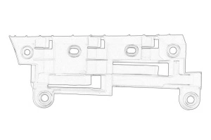 Suport bara Dreapta Spate VW VW CADDY III, CADDY III/MINIVAN 2004-2015 - Original OE