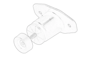 Suport bara Stanga/Dreapta Fata AUDI A4 2004-2008 - (stanga suport) - Original OE