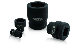 Tubulara impact Hexagonal 1", dimensiune metrica: 85mm, scurt, lungime 108mm TOPTUL - Img 2