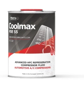 Ulei instalatie climatizare POE 55, 1L 1 buc, tip refrigerant R134a, service masini hibride, for A/C systems in autobuze, POE 55, a/C pentru toate modelele de statie incarcare AC MATRIX