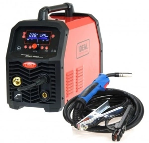 Aparat sudura semi-automat MIG/MAG, putere minima sudura: 50A, putere maxima sudura: 200A, putere: 6,5kW, putere: 230V, mod sudura: BRAZING / FLUX / MIG-MAG / MMA / TIG LIFT Synergy IDEAL