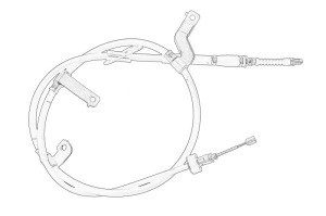 Cablu frana mana Stanga Spate KIA CEE'D, PRO CEE'D 2012-2018 - (1742mm) - Original OE