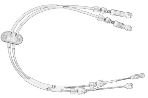 Cablu shimbator viteze MAZDA CX-7 2009-2013 - (2 buc.; pentru transmisie manuala; set) - Original OE