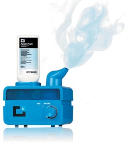 Dispozitiv cu ultrasunete ERRECOM ATOM MACHINE (12V) dezinfectare sistem aer conditionat AC cu set de 48 cartuse de 250 ml