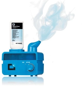Dispozitiv cu ultrasunete ERRECOM ATOM MACHINE (12V) dezinfectare sistem aer conditionat AC cu set de 48 cartuse de 250 ml