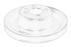 Fulie arbore cotit AUDI 80 B4, A6 C4 1991-1997 - Original OE