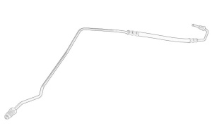 Furtun frana cauciuc / metal Dreapta Spate MERCEDES CITAN MIXTO, CITAN dupa 2006 - (M10x1/M10x1, fara vehicule pe roti de otel de 14 "; DOUBLE CABIN; MPV) - Original OE