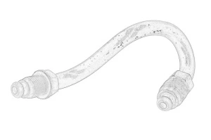 Furtun frana Stanga Spate AUDI Q3; VW CC B7, PASSAT B6, PASSAT B7 2005-2018 - Original OE