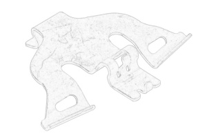 Kit reparare etrier Inferior AUDI Q7; VW TOUAREG 2010-2019 - (placa) - Original OE