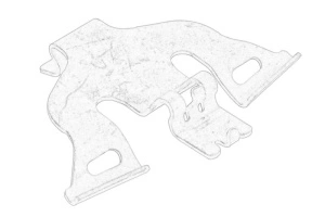 Kit reparare etrier Inferior AUDI Q7; VW TOUAREG 2010-2019 - (placa) - Original OE