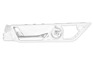 Maner usa Stanga Fata SKODA FABIA III 2014-2022 - (interior, cromat) - Original OE
