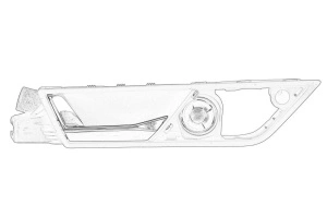 Maner usa Stanga Fata SKODA FABIA III 2014-2022 - (interior, cromat) - Original OE