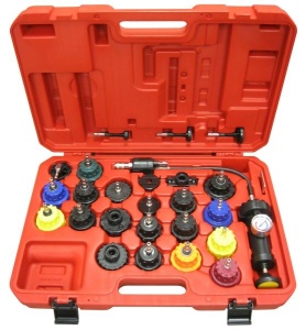 Set 25 piese tester diagnosticare presiune sistem racire motor auto PROFITOOL