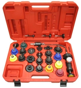 Set 25 piese tester diagnosticare presiune sistem racire motor auto PROFITOOL