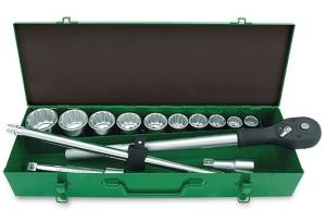 Set chei clichet diferite marimi, 14 piese, culoare cutie verde deschis TOPTUL - Img 2