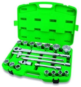 Set chei tubulare 19 piese Hexagonal TOPTUL