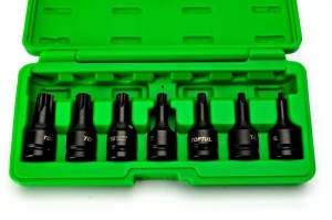 Set tubulare de impact 1/2'' 7 piese TOPTUL