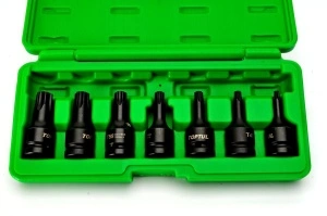 Set tubulare de impact 1/2'' 7 piese TOPTUL