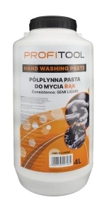 Solutie spalare maini PROFITOOL 1buc, capacitate: 4 l, consistenta: semi lichid, linie: migdale, culoare: albastru, distribuitorul si titularul se platesc suplimentar
