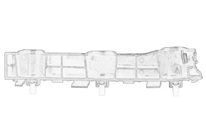 Suport bara Dreapta Fata KIA RIO II, RIO III dupa 2005 - (latura, plastic) - Original OE