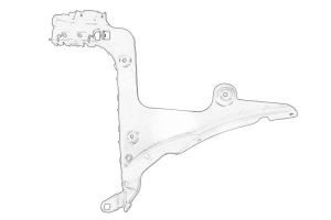 Suport bara Dreapta Spate AUDI A3 2003-2013 - (extern, plastic) - Original OE