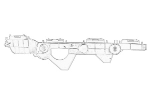 Suport bara protectie Stanga Spate TOYOTA RAV 4 IV 2012-2019 - Original OE