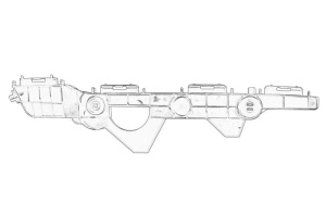 Suport bara protectie Stanga Spate TOYOTA RAV 4 IV 2012-2019 - Original OE