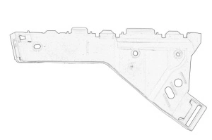 Suport bara Stanga Fata OPEL INSIGNIA A, INSIGNIA A COUNTRY 2008-2017 - (latura, plastic) - Original OE