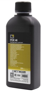 Ulei instalatie climatizare POE 46, 0,25L 1 buc, tip agent refrigerant R1234yf/R134a, service masini hibride, POE 46 ERRECOM