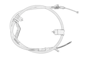 Cablu frana mana Stanga LEXUS RX; TOYOTA HARRIER 2005-2013 - (tip frana: disc) - Original OE