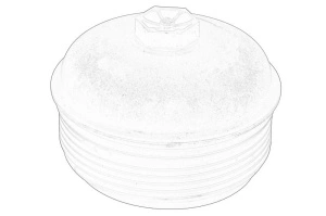Capac carcasa filtru ulei MERCEDES A, B SPORTS TOURER, CITAN dupa 2012 - (superior; V177; W177; W247; MPV; W420; W415) - Original OE