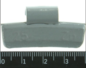 Greutate vulcanizare, galvanizat, 25g, pentru jantele din ALUMINIU; zinc (pret pt: 100buc) 4MAX - Img 2
