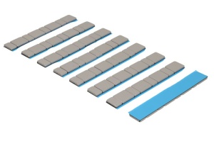 Greutate vulcanizare oţel, argintiu, 5/10g, 4x10g; 4x5g, banda larga; pictura; zincat (pret pt: 100buc) PROFITOOL - Img 2