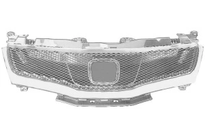 Grila Fata HONDA CIVIC VIII 2005-2012 - (banda cromata; oprind plasa) - Original OE