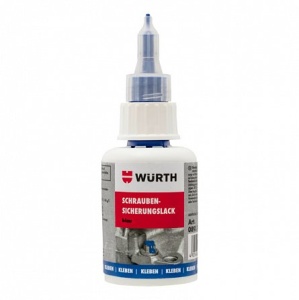Lac sigiliu suruburi albastru RAL 5012 50 ml WURTH