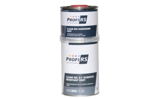Lac transparent Clearcoat 2: 1 MS Filler rapid 1,5 litri cu întăritor PROFIRS