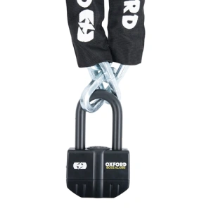 Lacat Antifurt cu Alarma Boss 16MM + Lant Antifurt 12MM X 1.5M -oxford, BIHR