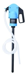 Pompă manuală PROFITOOL pentru distribuirea lichidului de spălare parbriz, lichid pentru radiatoare, AD BLUE, săpunuri, chimicale agricole, erbicide, pesticide, furtun 2m, pentru lucrul cu butoaie de