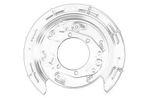 Protectie disc frana Dreapta Spate HYUNDAI HYUNDAI IX35; KIA SPORTAGE III, SPORTAGE IV, SPORTAGE V dupa 2009 - Original OE
