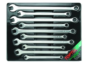 Set 10 chei combinate fixe inelare cotite lungi 10-19mm, Toptul